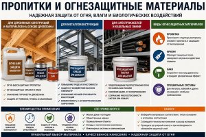 Пропитки и огнезащитные материалы: виды, назначение и особенности применения для дерева, металла и кабельных линий