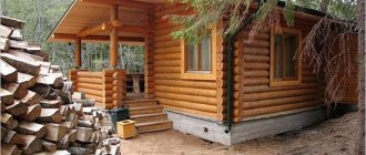 Bathhouse on the site - what is the best material to build from?